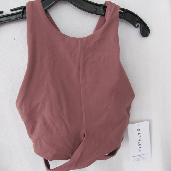 NWT - Athleta Conscious Cut Out Crop Sports Bra - Picture 8 of 13
